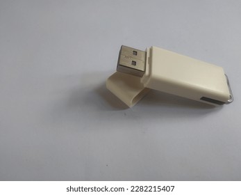 white background with USB flash disk object