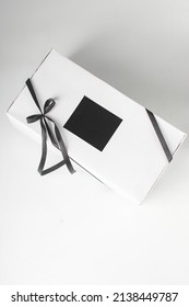 White Bakery Box, White Cake Box, White Bakery Packaging, White Gift Box With Bow