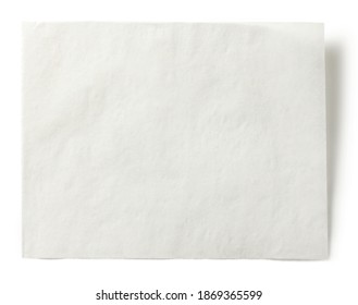 white baking paper sheet isolated on white background, top view - Shutterstock ID 1869365599