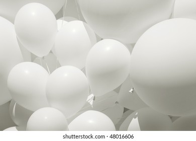 White Balloon For Background Use