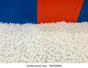 White Balls In The Dry Pool