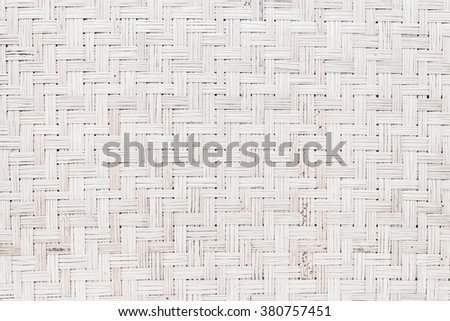 white bamboo rattan texture for background