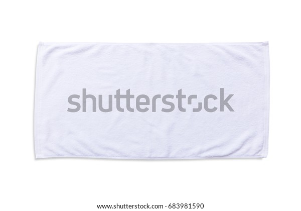 Download White Beach Towel Mock Isolated Clipping Stock Photo (Edit ...