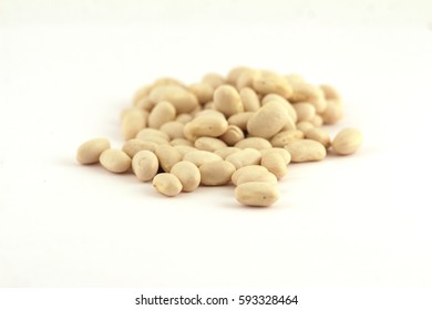 White Beans Isolated On White Background