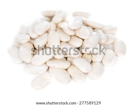 White Beans isolated on pure white background Stock foto © 