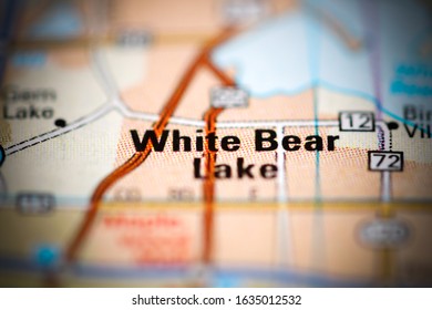 White Bear Lake On A Geographical Map Of USA