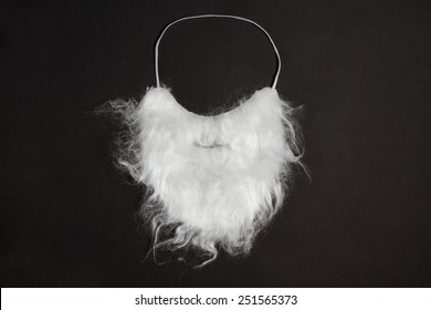 White Beard On A Black Background