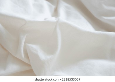 White bedclothes in the morning - Shutterstock ID 2318533059