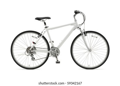 White Bicycle Stock Photo 59342167 