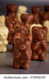 White And Black Chocolate Bear Candy