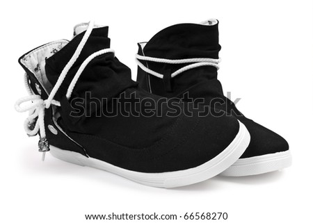 white black shoes