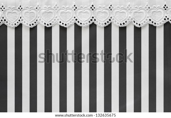 black and white striped laces