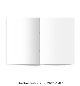 White Blank Book Mockup