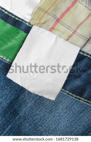 Similar – Tablecloth on wooden background