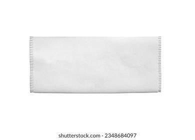 White blank clothing tag label isolated on white background - Shutterstock ID 2348684097
