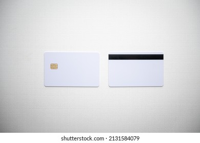 White Blank Credit Card With IC Chip