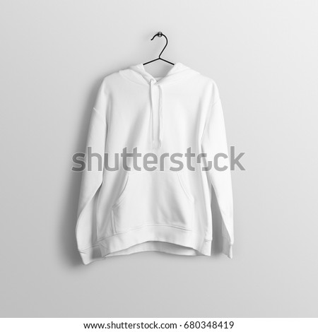 Download White Blank Hoodie Mockup On Hanger Stock Photo (Edit Now ...