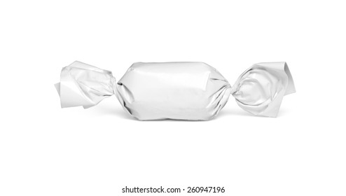 White blank package on white background including clipping path