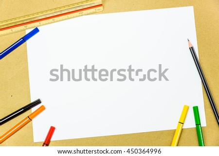 writing on blank paper