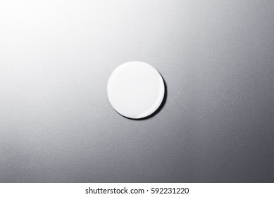 White Blank Pin Button