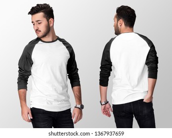 Download Raglan Shirt Mockup High Res Stock Images Shutterstock