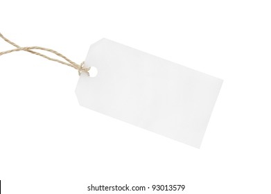 White Blank  Tag