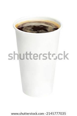 White blank, takeaway mockup coffee cup isolated on white background packaging template mockup collection with clipping path