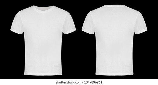 plain white t shirt back and front