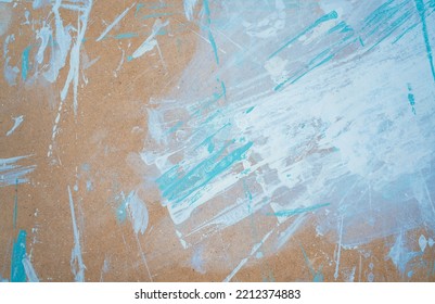 White And Blue Painted Wood Texture Seamless Rusty Grunge Background Copy-space For Text.