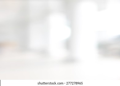 White blur abstract background from building hallway (corridor) - Shutterstock ID 277278965