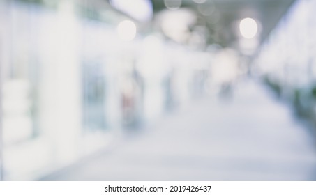WHITE BLURRED BUSINESS OFFICE STORE BACKGROUND, LIGHT CITY BACKDROP, DEFOCUSED MEDICAL PATTERN
