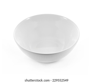 White Bowl Isolated