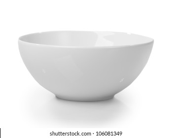 White Bowl Isolated On White Background