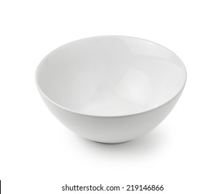 White Bowl Isolated On White Background