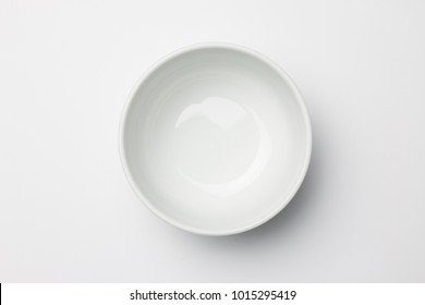 White bowl on white background - Shutterstock ID 1015295419
