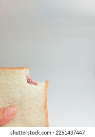 white bread on a white background