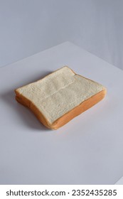 white bread on a white background