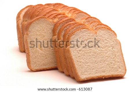 white bread with one standing out of the crowd