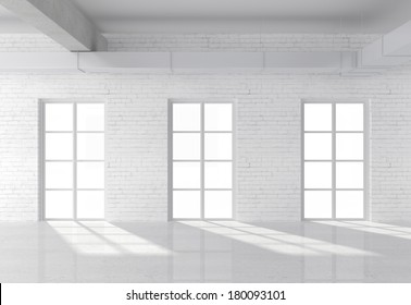 White Brick Loft With Window