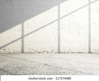white brick room and sunlight - Powered by Shutterstock