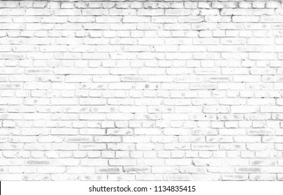 white brick wall background in rural room - Shutterstock ID 1134835415