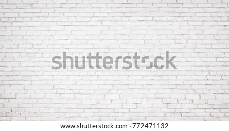 white brick wall background, texture of whitened masonry