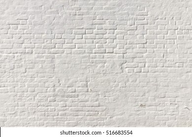 White Brick Wall Background. Whitewash Brick Wall Seamless Texture. Abstract White Backdrop. White Brickwork Art Wallpaper. Old Lime Washed Wall Structure. White Painted Retro Wall Surface. - Shutterstock ID 516683554