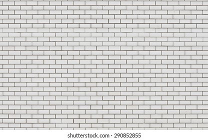 White brick wall with dark seams as background - Shutterstock ID 290852855