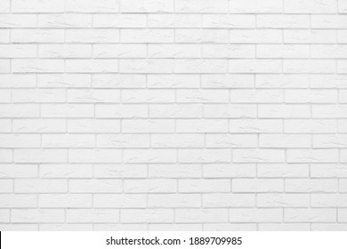 White Brick Wall In The Form Of Tiles For The Interior