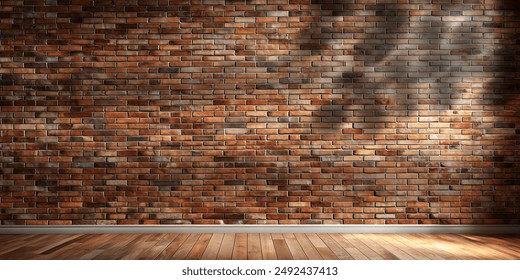 White brick wall with shadow and rays of light from the window, texture background for product presentation, architecture and modern design - Powered by Shutterstock