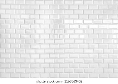 White brick wall texture background with space for text. White bricks wallpaper. Home interior decoration. Architecture concept