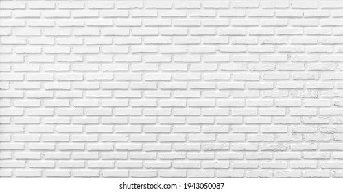 White brick wall texture background - Shutterstock ID 1943050087