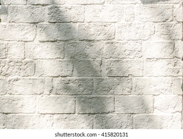 white brick wall texture background