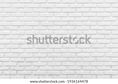 White brick wall texture background